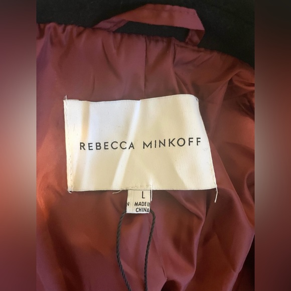 Rebecca Minkoff Wool Blend Long Peacoat NWT - Picture 6 of 9